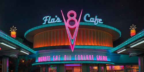 Disney - night cafe Disney Jigsaw Puzzle: Sci-Fi Dine-In Theater Restaurant
