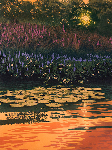 Last Light is a linocut print by William H. Hays