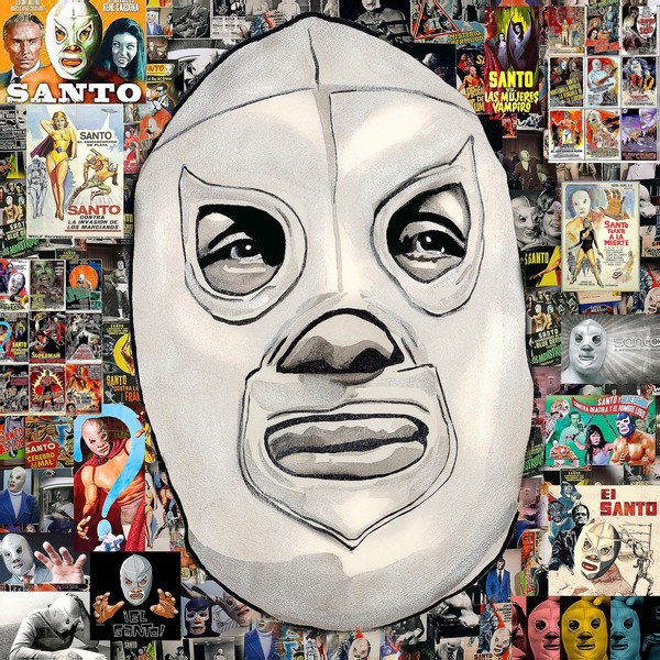 El Santo Pop Art William K Stidham Heart Art