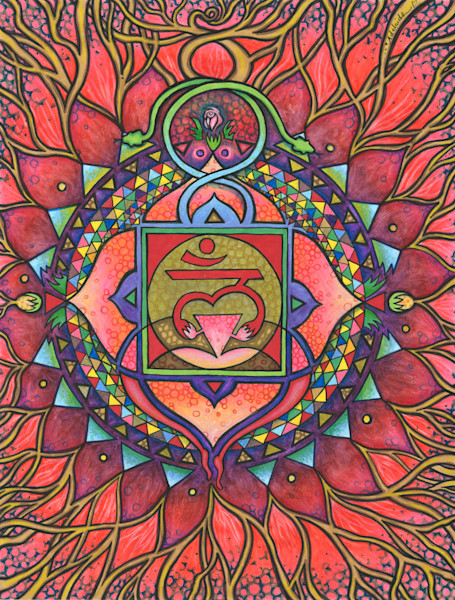 Root Chakra Art Mandala