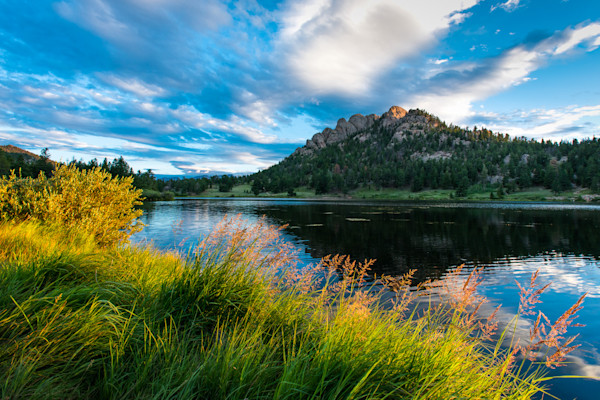 Colorado Art Photography Prints Of Morning At Lily Lake In The Rocky Mountains By James Frank
