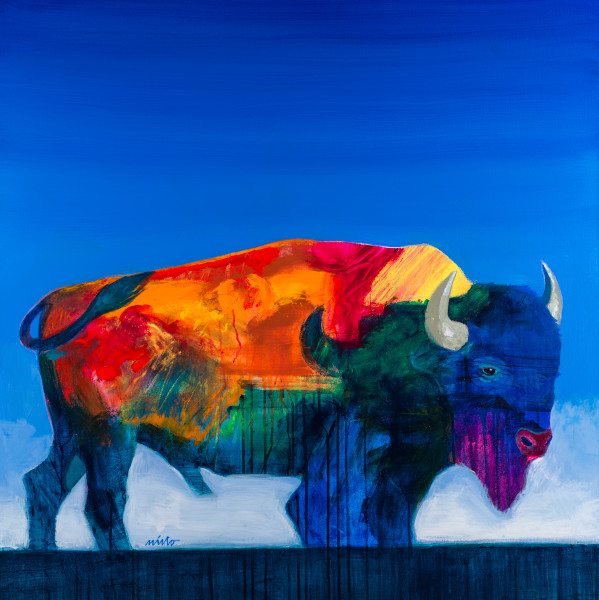 NEAT BUFFALO CLOTH PIGMENT PRINT【44】 Amazon.com: SIGNFORD Framed Canvas Print Wall Art Vintage