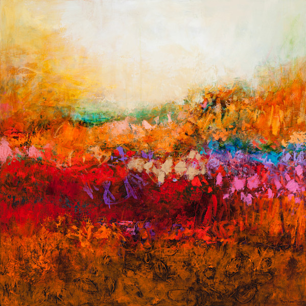 CeeCee's Creations: iridescent landscape : an abstract acrylic