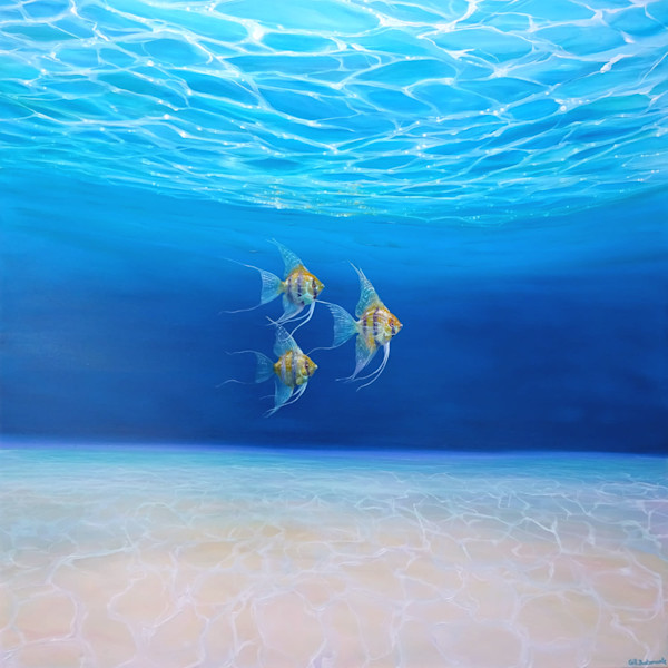 Magic Under The Sea - an under the ocean painting with fish