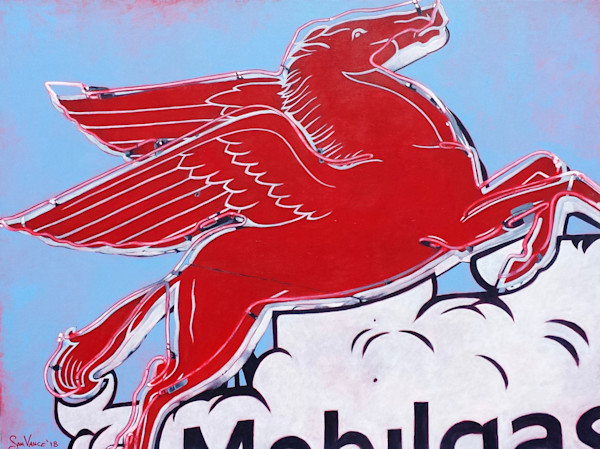 Mobil　ペガサス　旗 Mobil ペガサス 旗