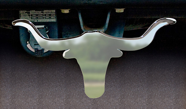 Longhorn Chrome Trailer Hitch Cover