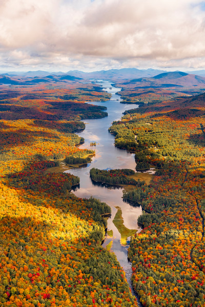 Long Lake Fall Aerial Vert Photography Art | Kurt Gardner Photography ...