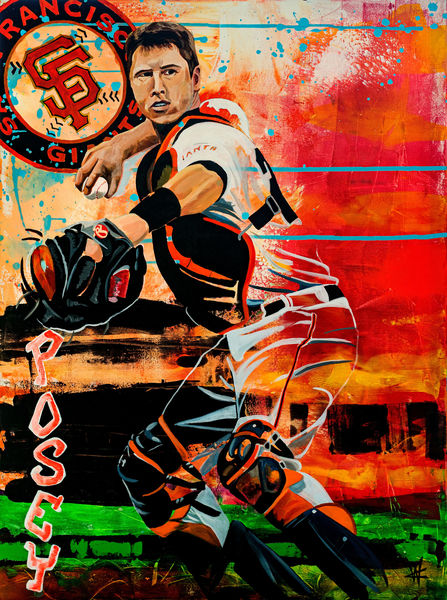 Buster Posey II Baseball Sports Player HD Printed Posters and Prints Oil  Paintings on Canvas Home De…See more Buster Posey II Baseball Sports Player