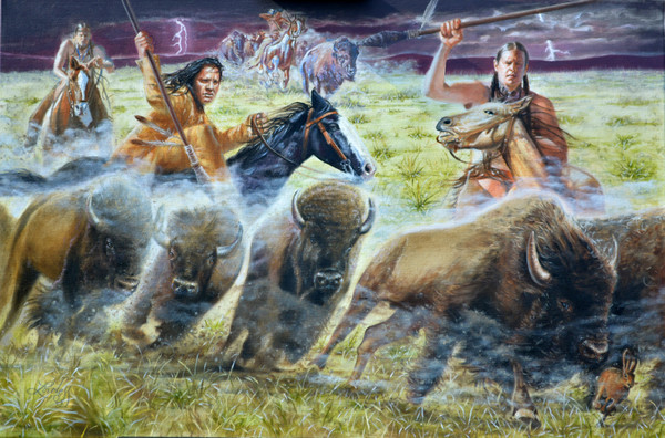 Buffalo Hunt Art | Loveless Galleries