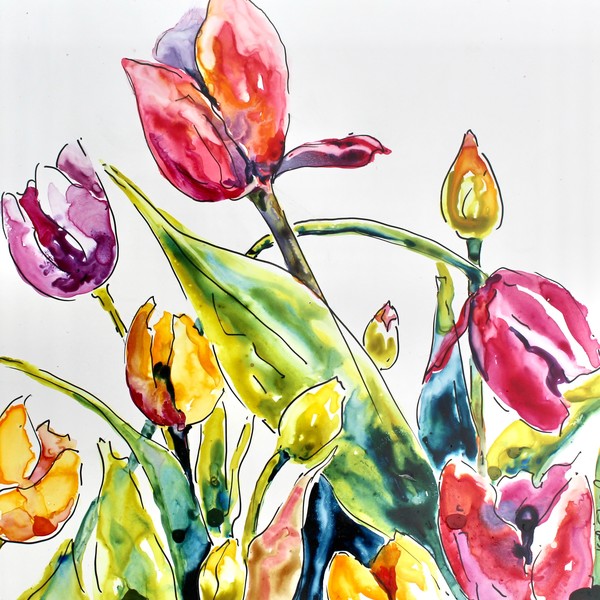 Original floral Art | Karen Bishop Artist