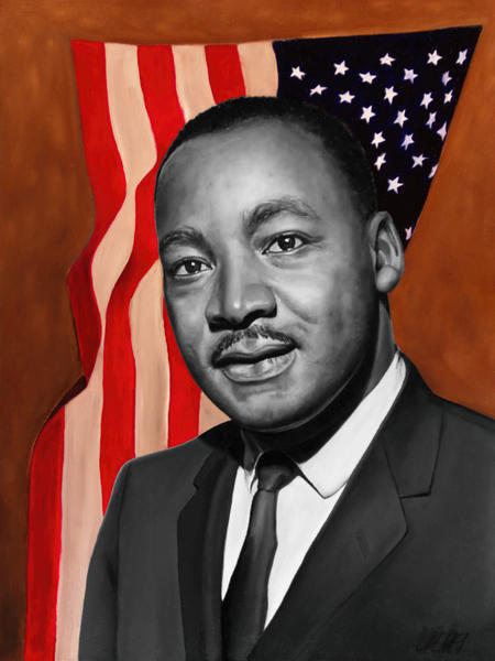 Martin Luther King Jr | Original Oil Painting Art | MMG Art Studio ...