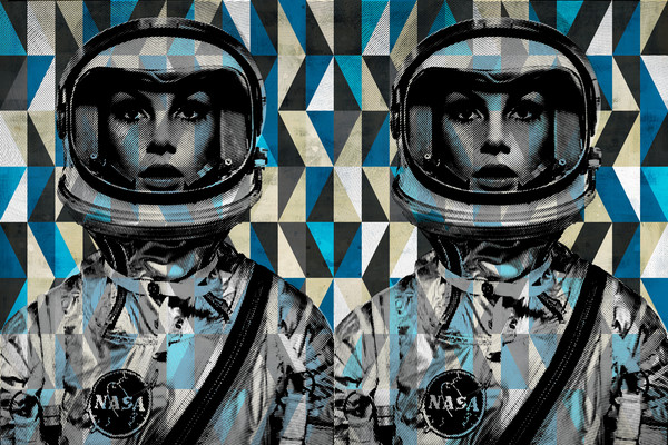 Cool Spaceman City Nasa | Art Board Print