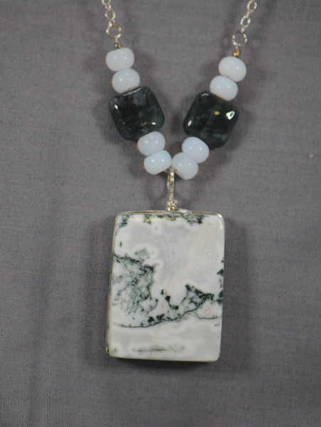 tree agate necklace