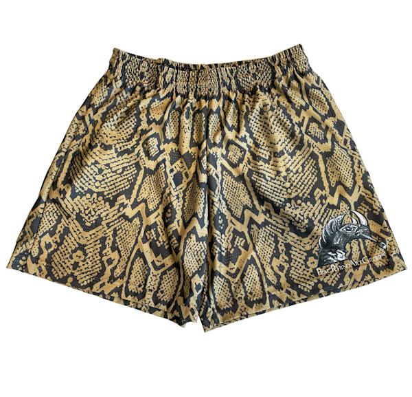 パンツ Life's a Beach SNAKE PATTERN SHORTS Life's a Beach 】SNAKE PATTERN SHORTS / BLACKxGREEN - Qee
