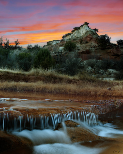 Rhino Rock Creek at Sunset