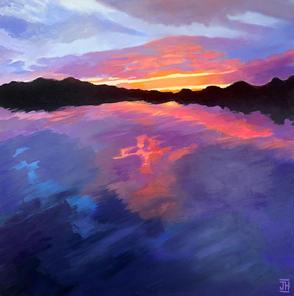 at dusk パステル画 Dusk at Ushibori - Kawase Hasui - Japanese Prints - Nipponprints.com