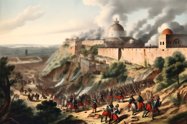 The Mexican War 1 Art | Color 1 Photo