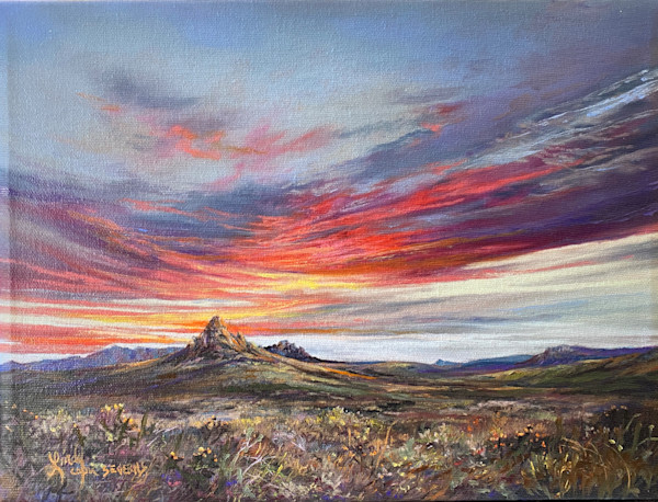 Lindy Cook Severns Art | The Earth, The Sky and The Mountain