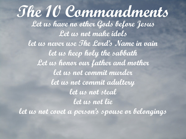 The Commandments Photography Art The Christian Art Store