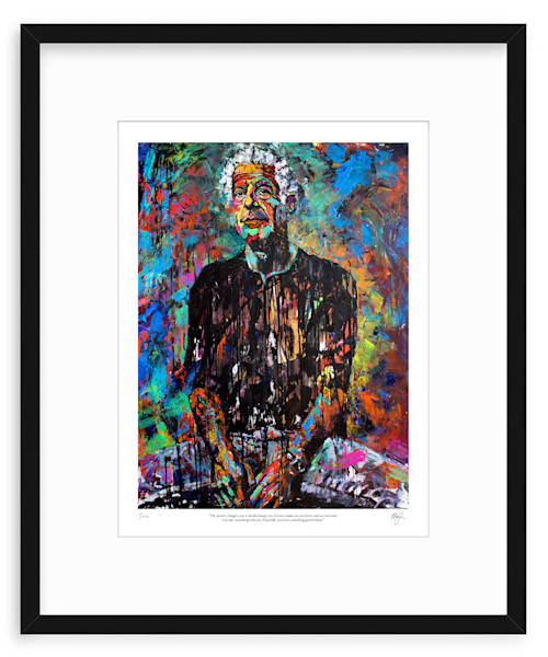 Tony Bourdain, Limited Edition Print by Megh Knappenberger