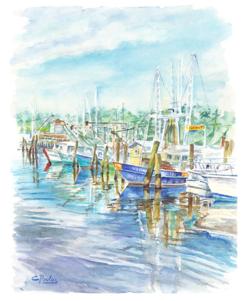 Shrimp Boats Art | Cathy Poulos Art