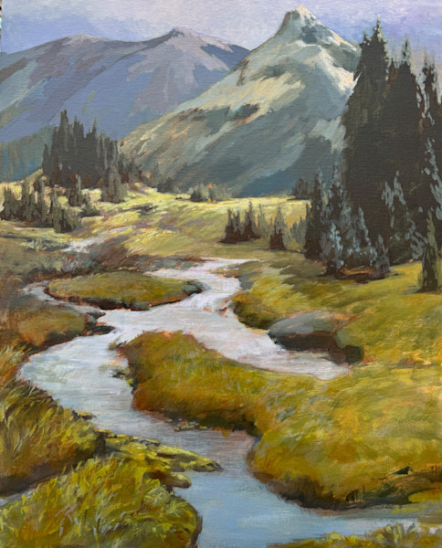 Preserving Paradise: Serene Mount Rainier Art – Skyline Loop