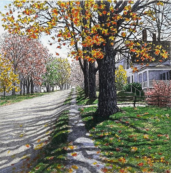 Autumn Leaves (7x7) Art | Carol Collette