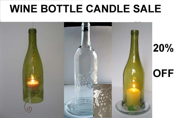 Wine Bottle Candle Sale