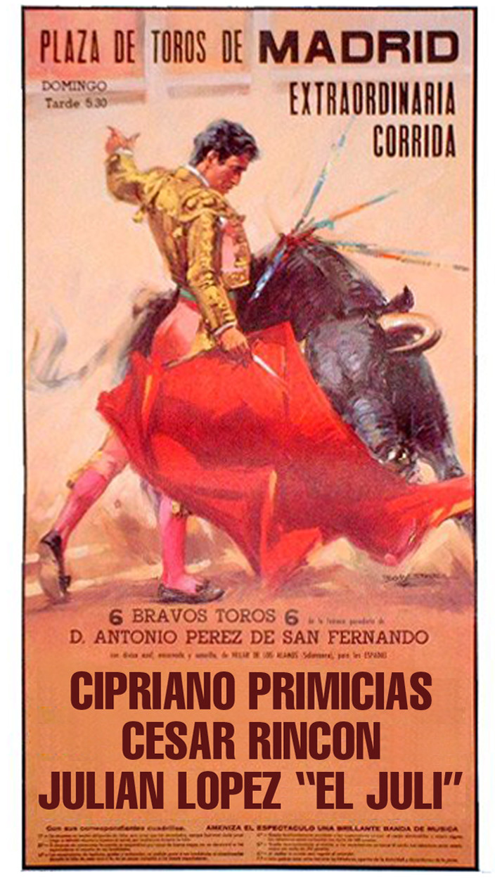 Vintage Bullfighting Poster