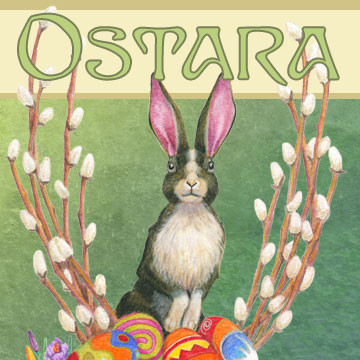 Send great greeting cards for Ostara with art by Melissa A Benson