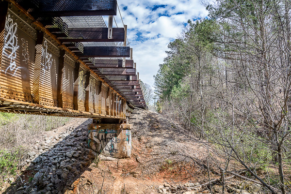 Railroad tracks near South Peachtree Creek