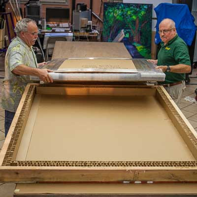 Plywood Crating of Fine Art