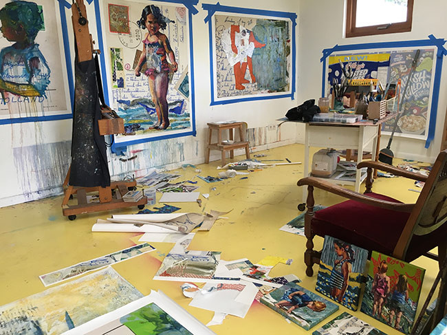 Working in my studio Bianca Berends