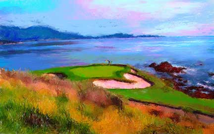 Blog post- Augusta National golf course | Sports artist Mark Trubisky