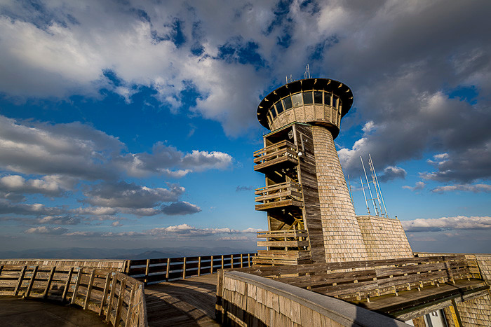 A view of the observation tower at Brasstown Bald