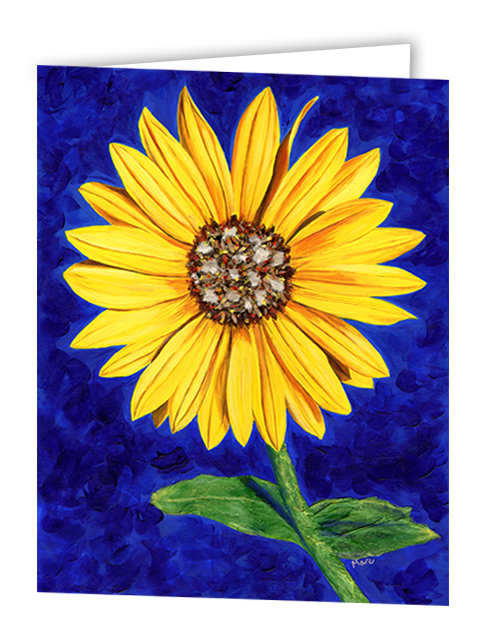 Sunflower greeting card