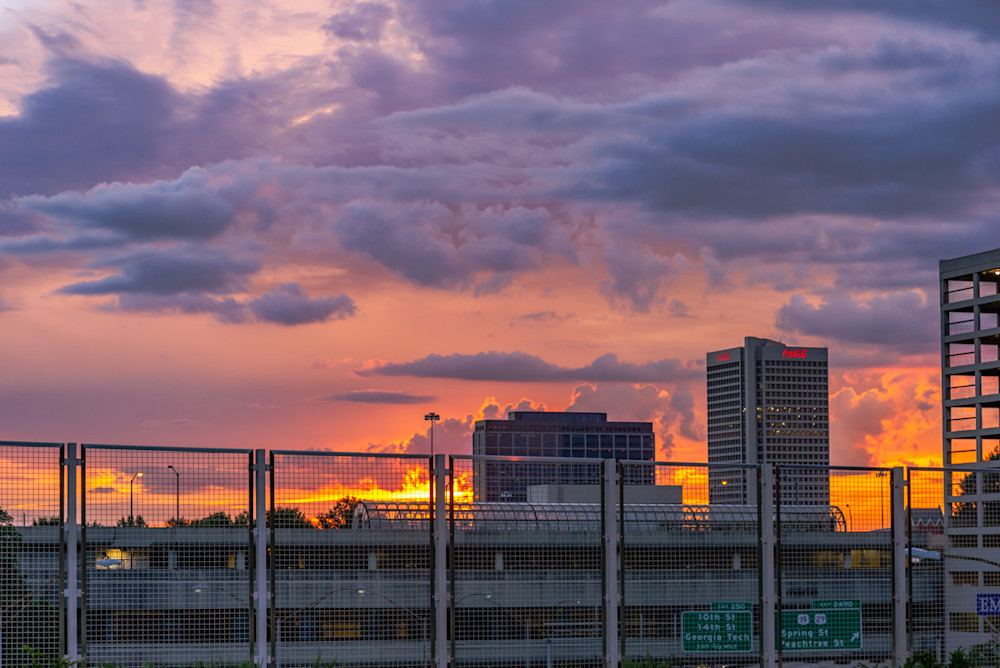 A beautiful sunset in Atlanta