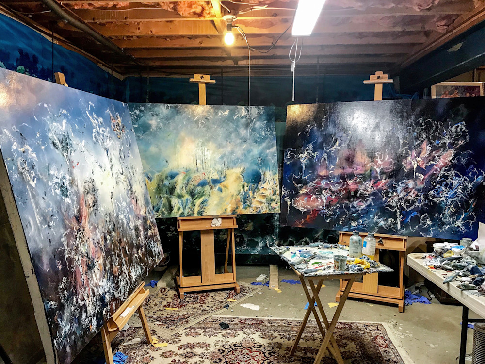 Contemporary Abstract Artist Studio