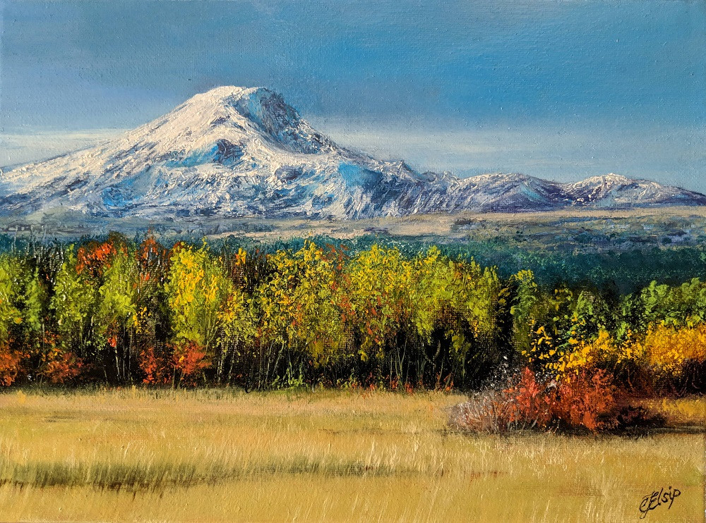 Mt Rainier Painting