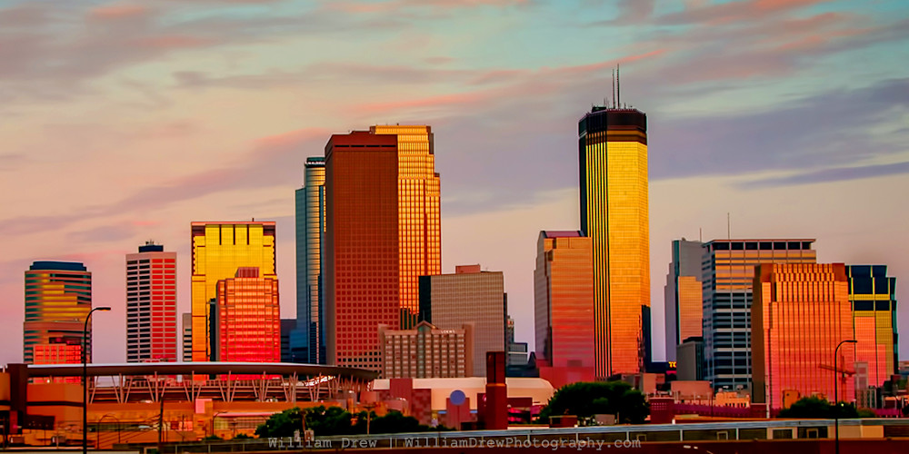 Cityscape - Minneapolis Skyline Sunset | William Drew Photography [5 Sunset Minneapolis Photos that You Need To See]