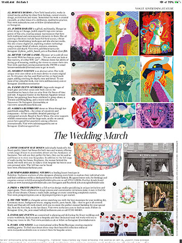 VOGUE Magazine March Issue -Judith Barath Digital Art