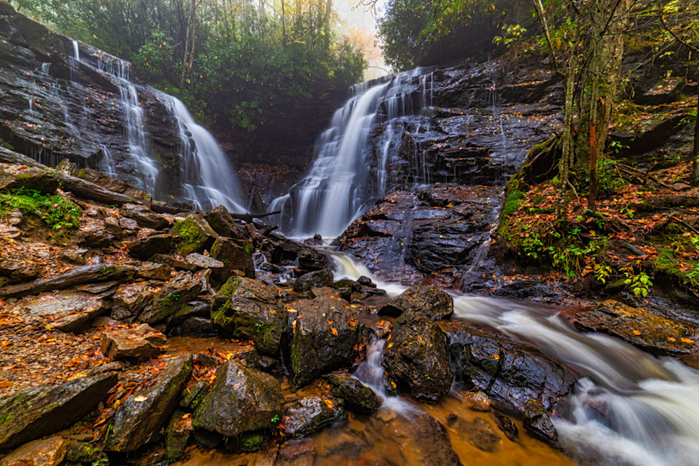 Soco Falls is a wonderful example of the amazing waterfalls found throughout the Smoky Mountains.