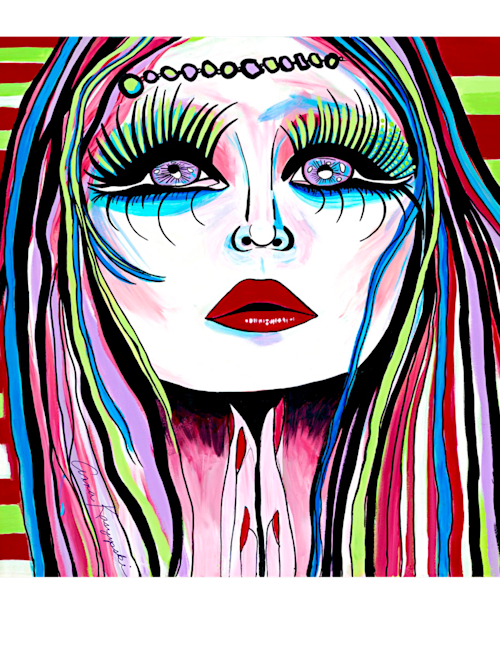 絵画　ANNA．Ｋ Specialty glitter hand embellished works Art | Art by Anna K.