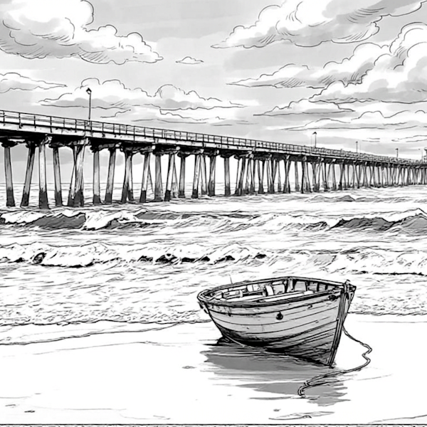 Black and White Photos, Line Drawings, and Sketches