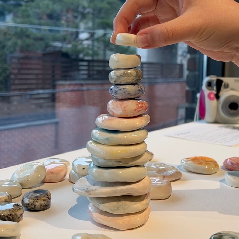 Wishing Stones — Pigment on Ceramic — Jay Lee