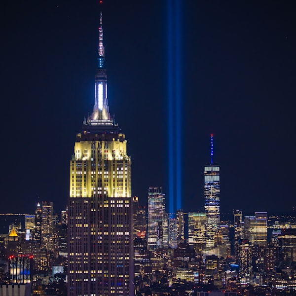 New York City - Tribute lights Empire state