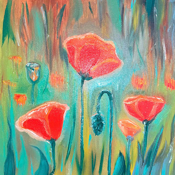 Oil paintings of flowers that help how you feel.