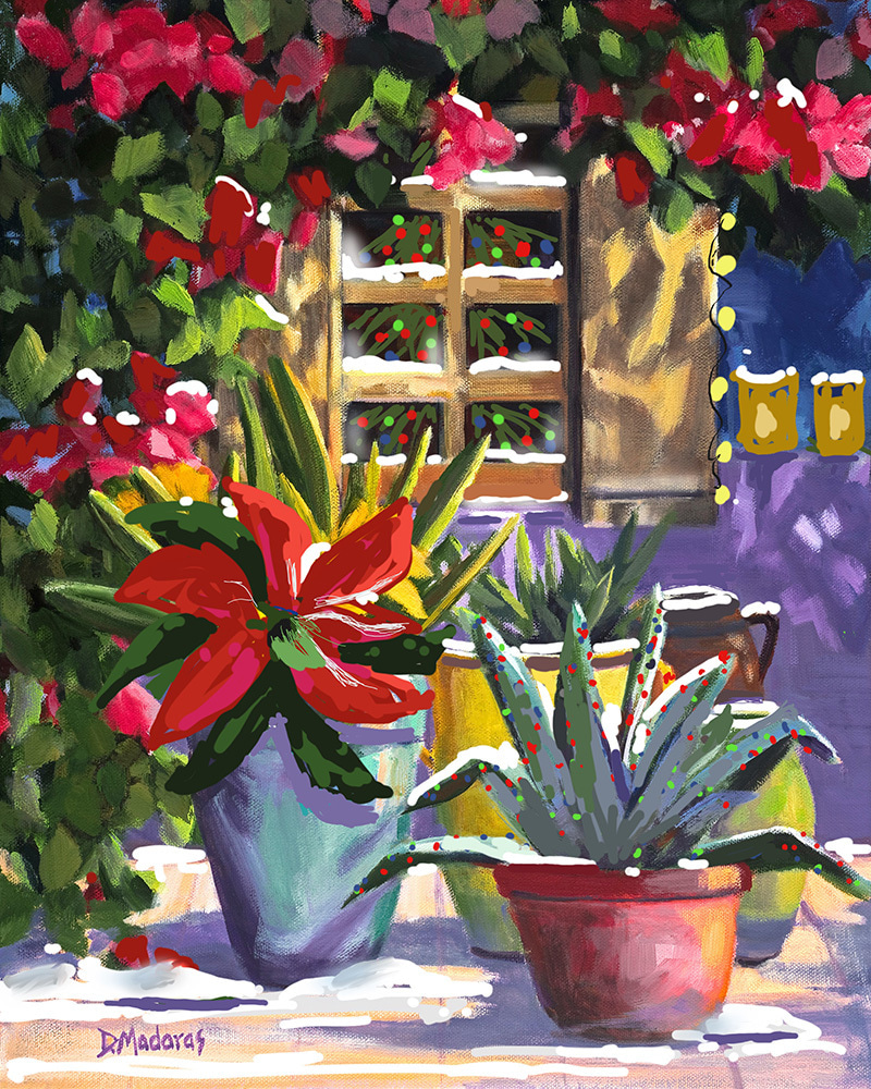Wendy S Christmas Window Holiday Card Tucson Gallery