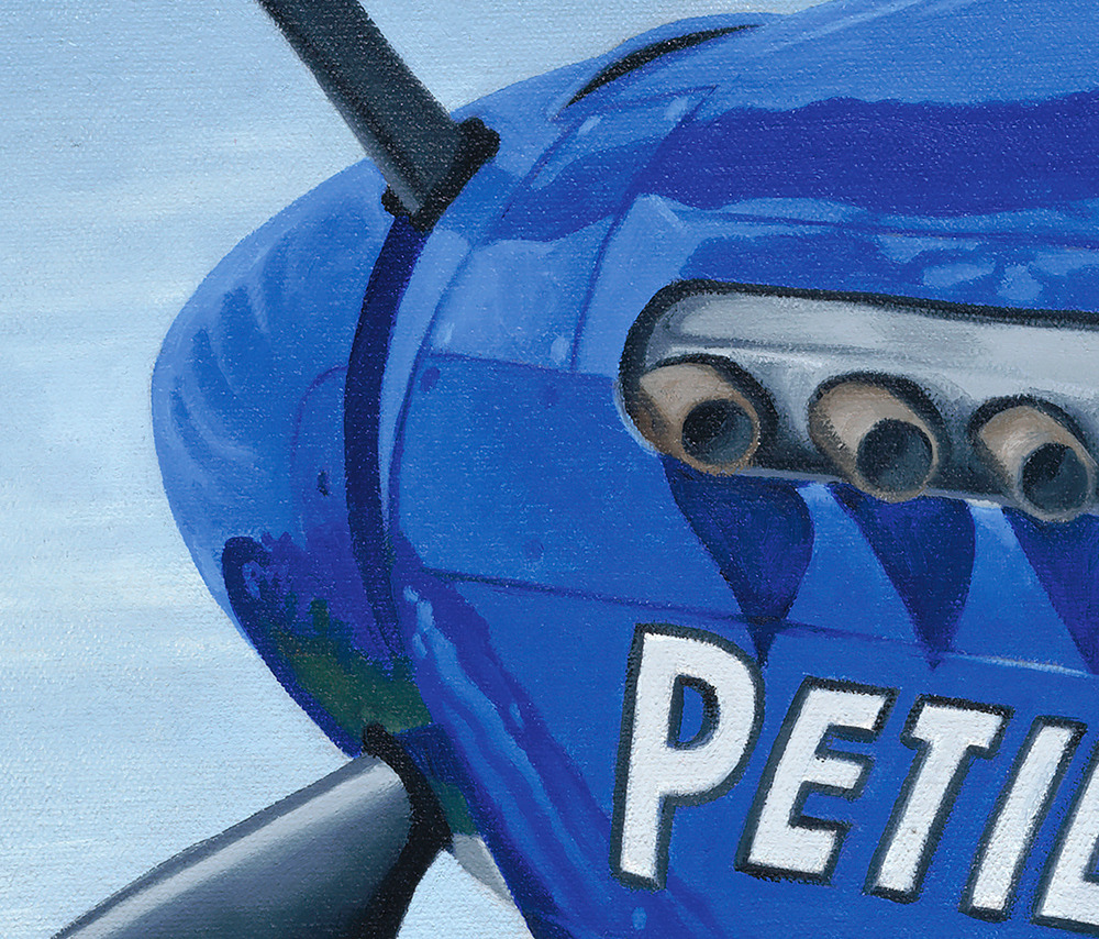 Warbird Petie 2nd | Close-Up Detail | Original Oil Painting & Art Prints