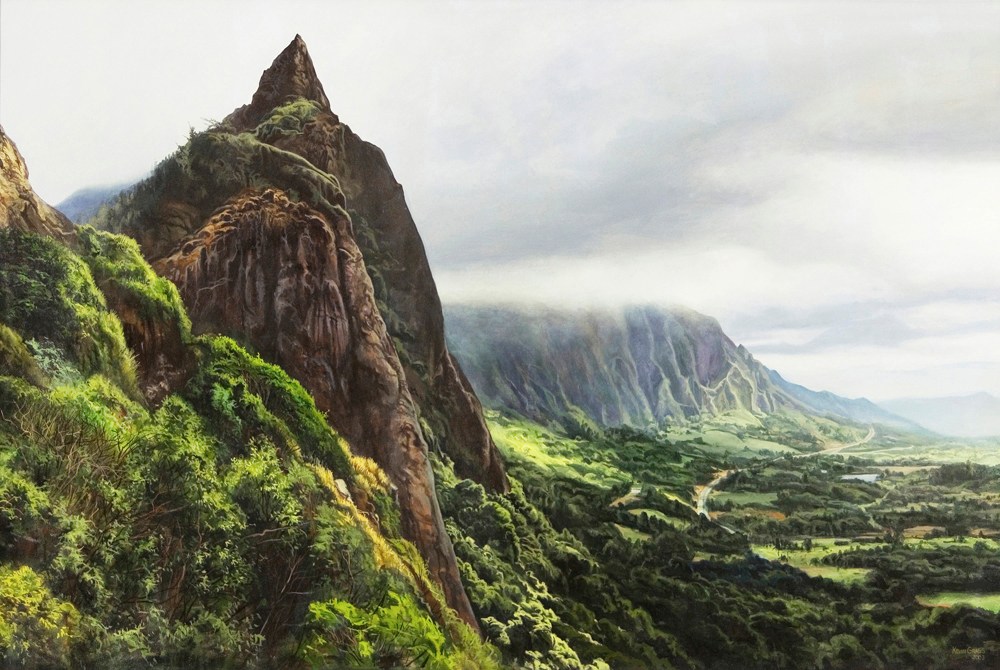 Kevin-Grass-Pali-Overlook-Acrylic-on-canvas-painting-xelixm